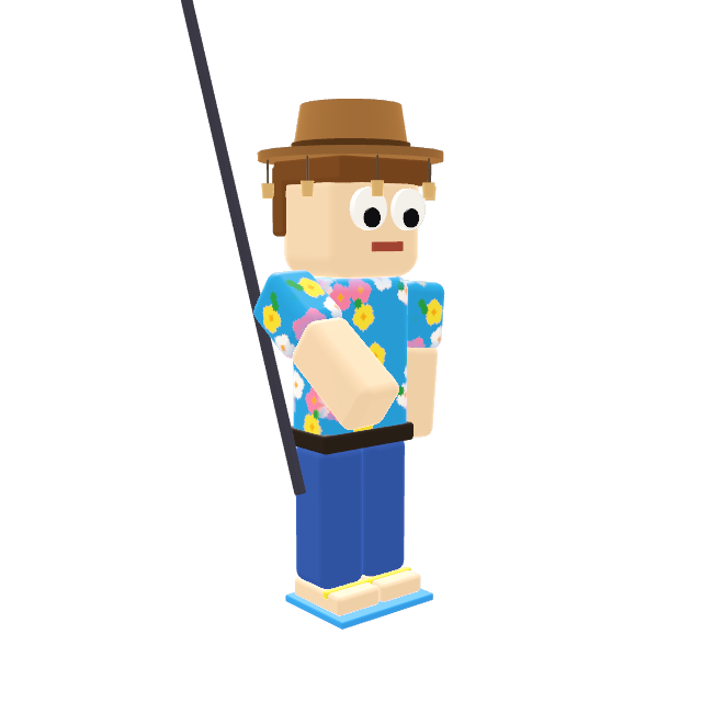 Someone fishing off the beach